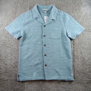 Marine Layer Light Blue Textured Button Down Shirt